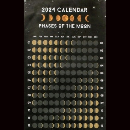 Moon Phases Lunar Calender 2024