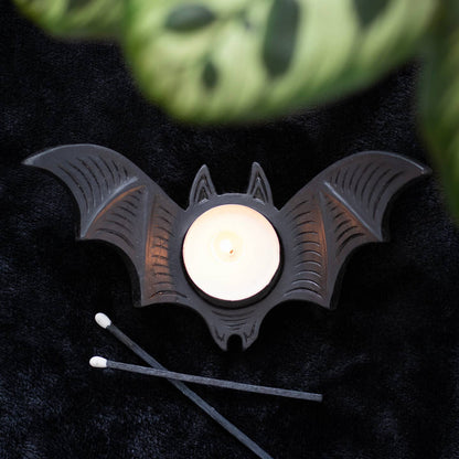 Gothic Bat Tealight Holder