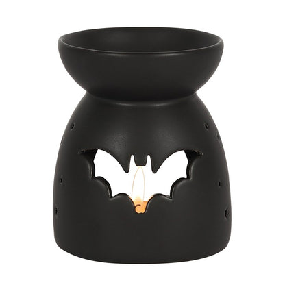 Gothic Black Bat Cut Out Oil / Wax Warmer